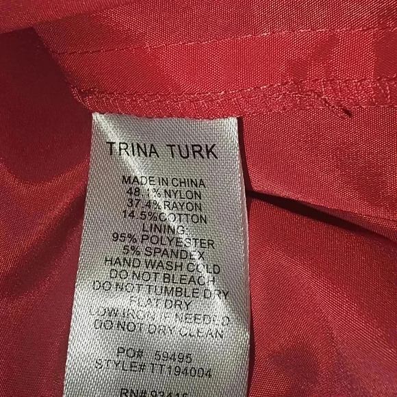 Trina Turk Red and Pink Striped Sleevelss Maxi Dress - Picture 9 of 11